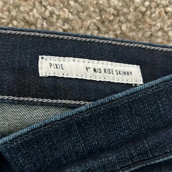 NWT Edwin Pixie 9” Mid Rise Skinny Jeans Color Legend Size 27 Anthropology - Picture 11 of 15